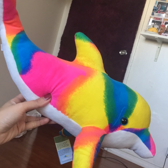 Multicolor dolphin stuff animal - Picture 4 of 4